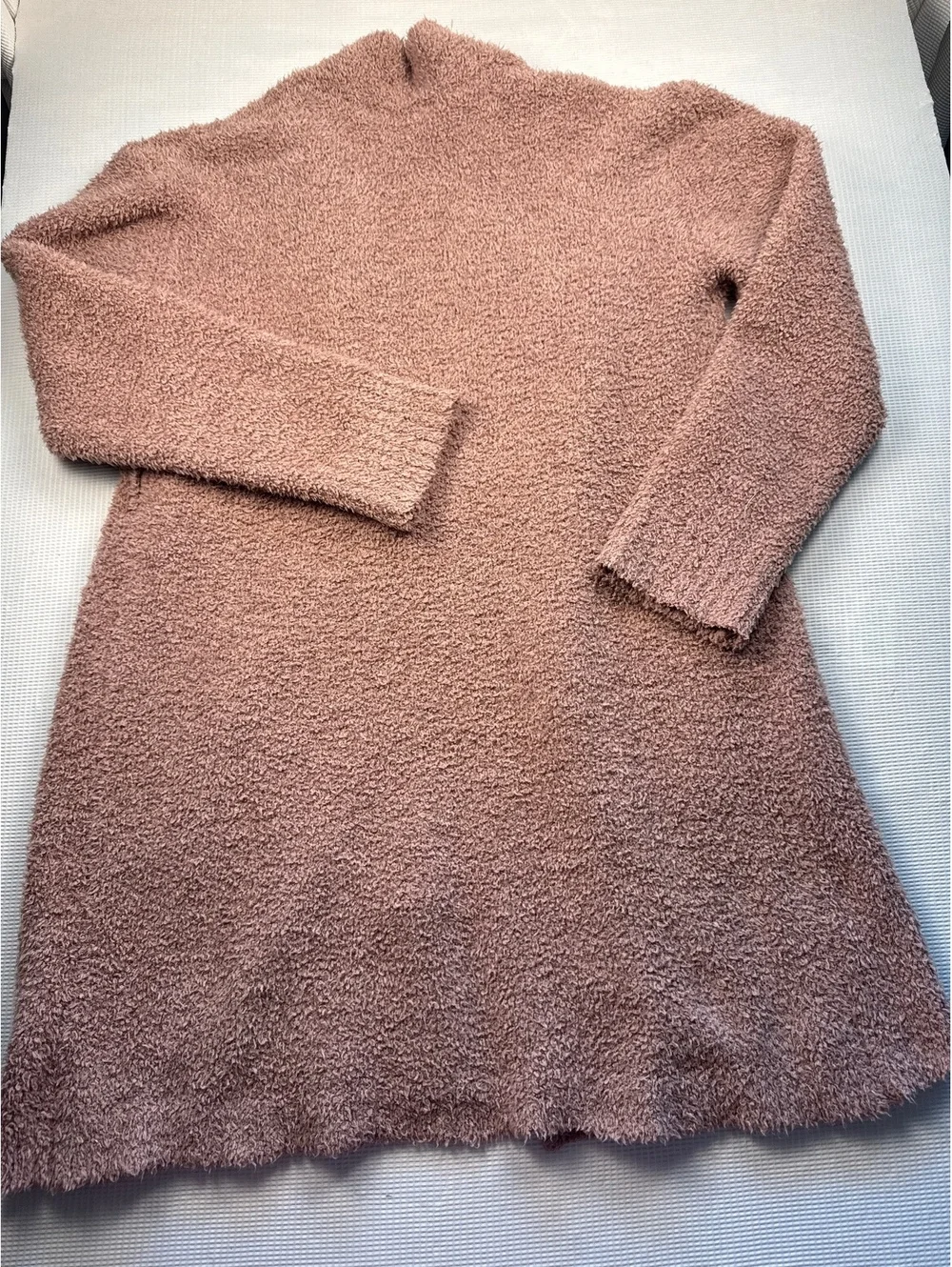 SKIMS Cozy Long Cardigan Sweater L/XL in Dusty Rose